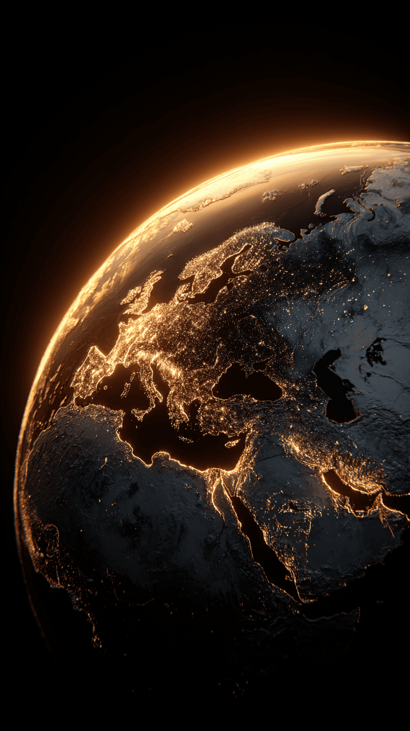 A distributed team across continents.